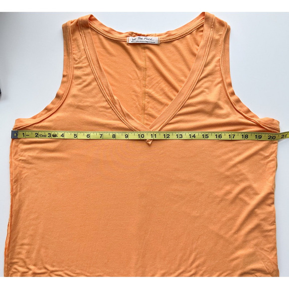 Free People We The Free Moon Dance V Neck Tank Top Orange Womens Medium Boho - Picture 11 of 15